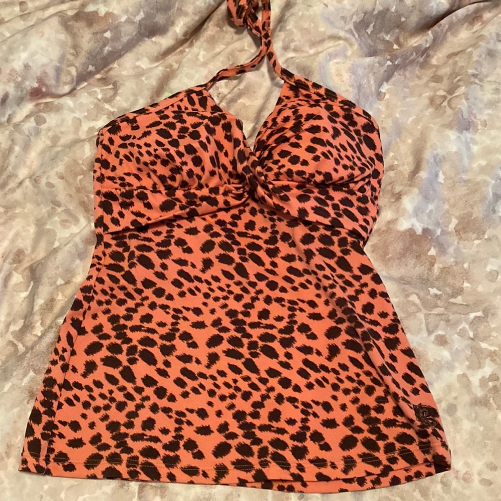 Hapari tankini -coral cheetah-size XS